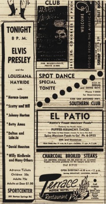 Did Elvis play the Armadillo (when it was called the Sportcenter)?