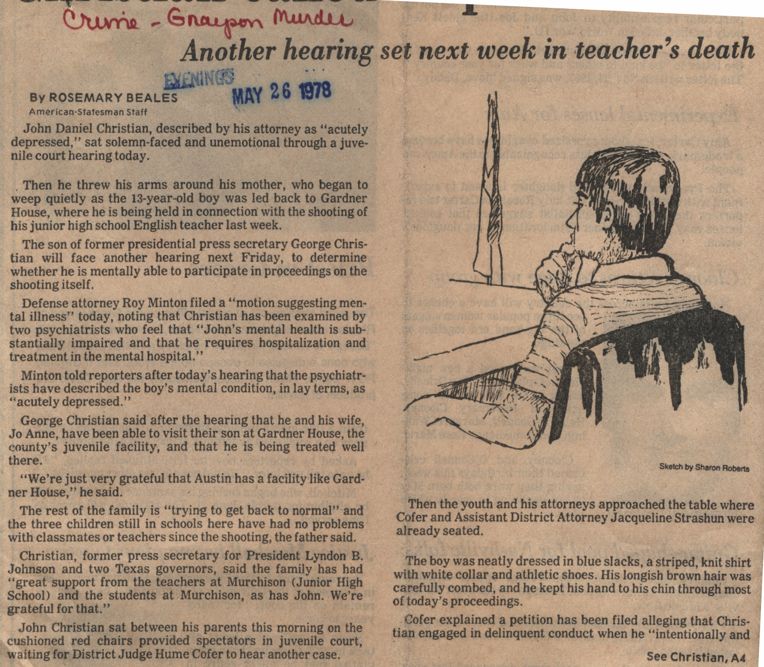 Austin's Secret: Killing in the Classroom 1978